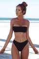 Popular Women Bandeau Bikini Set Push-Up Swimwear