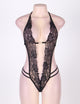 Lace Up Sex Product Lenceria Sexy Plus Size Teddy