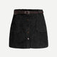 Single Breasted Skirt With Belt A Line Casual Skirt