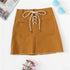 Ginger Lace Up Dual Pocket Mini Skirt Women