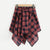 Knot Front Asymmetrical Checked Skirt Women Multicolor