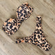 RUUHEE Bandeau Bikini Swimwear Women Swimsuit Sexy Ruffle Bikini Set Push Up Bathing Suit Female Brazilian Leopard Swimsuit 2019