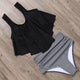 RUUHEE Bikini 2019 Swimsuit Swimwear Women High Waist Tankini Bikini Set Push Up Bathing Suit Women Beachwear Plus Size Swimwear