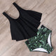 RUUHEE Bikini 2019 Swimsuit Swimwear Women High Waist Tankini Bikini Set Push Up Bathing Suit Women Beachwear Plus Size Swimwear