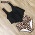 RUUHEE Bikini 2019 Swimsuit Swimwear Women High Waist Tankini Bikini Set Push Up Bathing Suit Women Beachwear Plus Size Swimwear