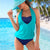 Two Pieces Swimwear Tankini Plus Size Bathing Suit