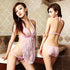 Rose Sexy Lace lingerie babydoll Crotchless + Panty