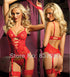 Plus Size Babydoll Corset Dress Chemise Underwear Sleepwear