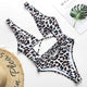 Red leopard Brazilian swimsuit one piece Plus size sexy bikini 2019 Push up swimwear women string monokini High cut bathing suit