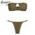 High Cut Bandeau Swimsuit Female Hollow Out Swimwear