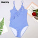 Ruffle Swimsuits Strap Bathing Suits