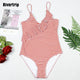 Ruffle Swimsuits Strap Bathing Suits