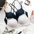 Wireless Front Closure Bras Push Up Wireless Lace Backless