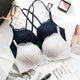 Wireless Front Closure Bras Push Up Wireless Lace Backless