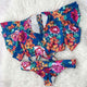 Ruffle High Waist Bikini 2019 Swimwear Women Swimsuit Push Up Bikinis Women Biquini Print Swimsuit Female Beachwear Bathing Suit