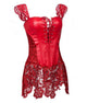 Lace Steampunk Corset Dress Gothic Bustier Corset