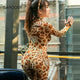 New Sexy Leopard Print Open Crotch Bodystocking