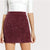 Office Lady Corduroy High Waist Mini Bodycon Pencil Skirt
