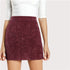 Office Lady Corduroy High Waist Mini Bodycon Pencil Skirt