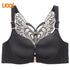 Plus Size Push Up Bra Front Closure Adjustable