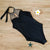 Women One Piece Swimwear Black Backless Bodysuit