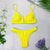 Sexy Bandeau Bikinis 2019 New V Neck Bikini Swimsuits Push Up Swimwear Female Brazilian Bikini Set Bathing Suits Biquini 3418