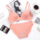 Sexy Deep V Cup Bras For Women Push Up Lingerie Seamless Bra Set Wire Free Bralette Backless Intimates Female Underwear Sets