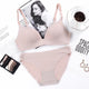 Sexy Deep V Cup Bras For Women Push Up Lingerie Seamless Bra Set Wire Free Bralette Backless Intimates Female Underwear Sets