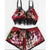 Sexy Floral Bra set Lace Underwear Bra and G-string Panties Lingerie Babydoll For Women