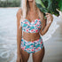 Sexy Floral Print High Waist Swimsuit 2019 Bikini Push Up Swimwear Women Vintage Biquini Bathing Suit  Maillot de Bain Femme XXL