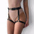 Handmade Leather Punk Goth Bow Garter Belts Leg Ring