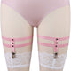 Pink Body Harness Real Row Rivets Heart wedding Leg Garter Belt