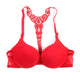 Front Closure Lace Racer Back Racerback Push Up Bra