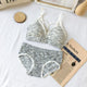 Women Bet Padded Bralette Briefs Two Piece Bra Briefs Set