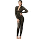 Long Zipper Open Crotch Bodysuit