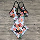 Sexy Women One Piece Sling Bikini Bodysuit Backless Swimdress