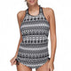 Tankini Set Backless Swimwear Print Swimdress Two Pieces