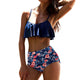 Sexy Women's Beach High Waist Bikinis Retro Swimwear