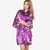 Silk Satin Print Floral Women Robes Long Sleeve