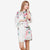 Silk Satin Print Floral Women Robes Long Sleeve