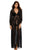 Valentine Gift Sexy Lingerie V-Neck Long Sleeve Lace Robe with Thong Gown