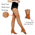 Fishnet Tights Ballroom&Latin Dance Hard Yarn Elastic Latin Dance stockings With Padding