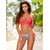 Women Swimwear Swimsuit Halter Top Print Maillot Bathing Suits XXL