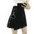 Mini Skirt Patchwork High Waist with Ribbon Cute A-Line Short Skirt