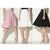 High Waist Skater Flared Pleated Swing Knee Length Skirt