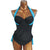 Sexy Push Up Tankini Set Vintage Halter Top High Waist Bathing Suit