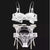 TERMEZY New plus size women sexy bra set intimates embroidery half cup lingerie thin temptation  and panty with Garters Sets