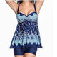 Floral biquini Plus Size Swimwear girl Swimdress Two Piece