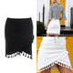 Mini Skirt Bottom Waist A Word Fringe Women Skirt