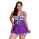 Plus Size Swimwear Large Sizes two piece Swimdress